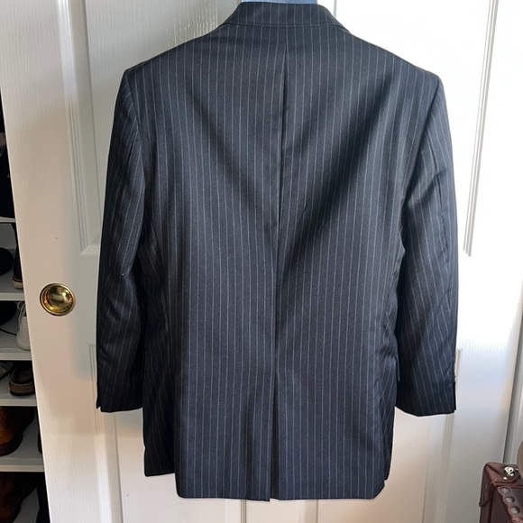 J.CREW Legacy 3 Piece Suit Pinstripes Charcoal Wool 40S - Picture 6 of 16